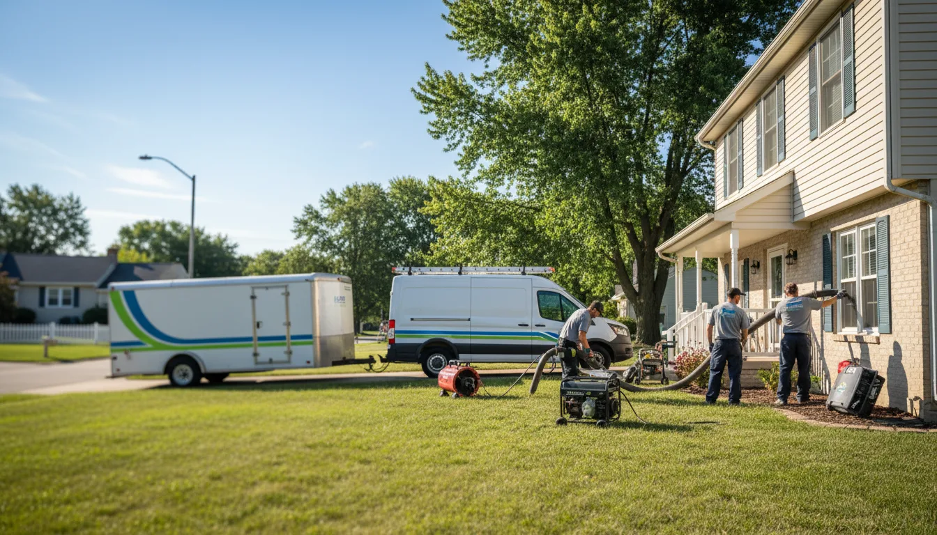 Flooded Basement Restoration And Cleanup With Repair in Cordova, IL near me